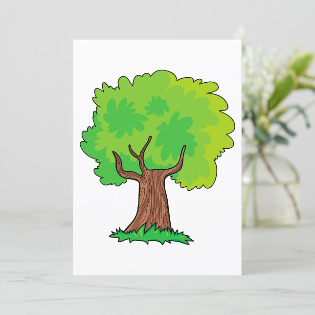 Invitación de hojas verdes de árbol leafy (Subido por el creador)