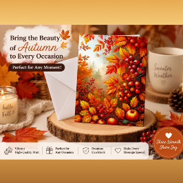 Invitación de Hojas y Bayas de la Cosecha de Otoño