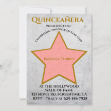 Invitación de Hollywood Star