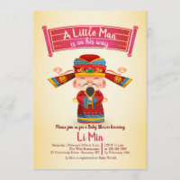 Invitación de hombre chino