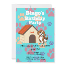 Invitación de Huella de Perro