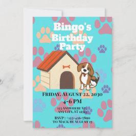 Invitación de Huella de Perro