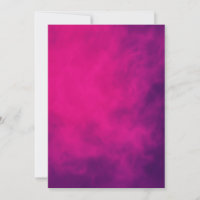 Invitación de Humo Rosa Neon - Personalizable