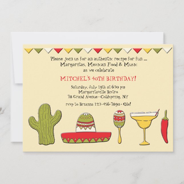 Invitación de Iconos Mexicanos (Anverso)