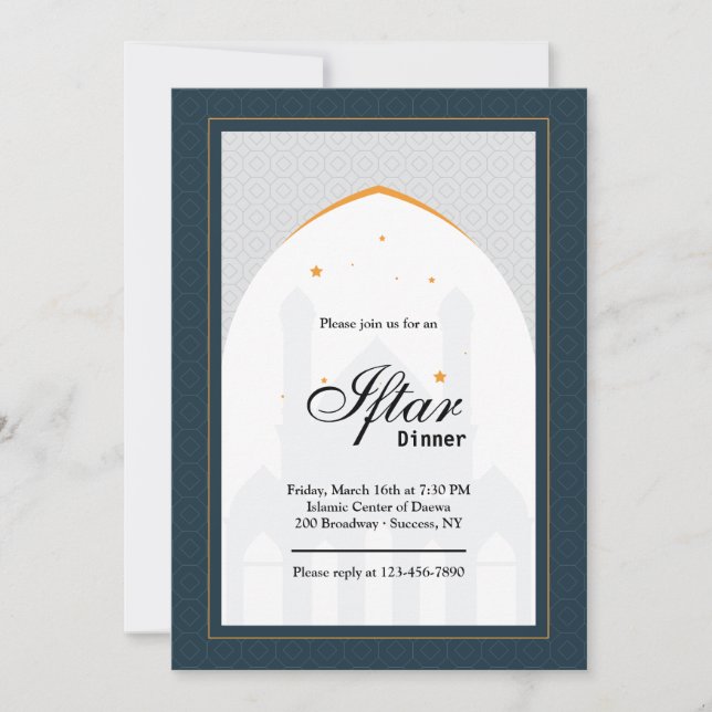 Invitación de Iftar (Anverso)