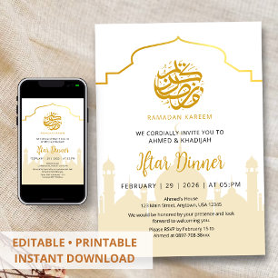 Invitación de Iftar del Ramadán de la Mezquita de