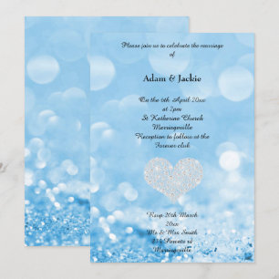 INVITACIÓN DE IMPRESIÓN DE BOLSA DE BURBUJA AZUL