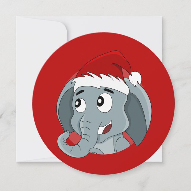 invitación de impresión para la fiesta de Navidad  (Anverso)