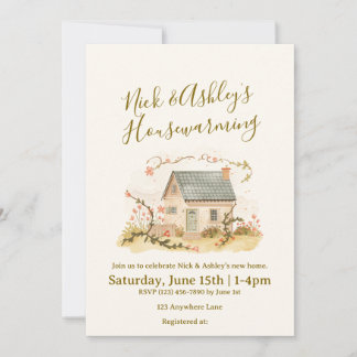 Invitación de inauguración de casa