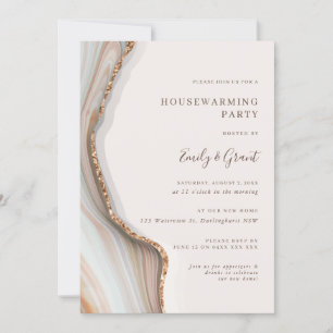 Invitación de inauguración de casa de Stone Marble
