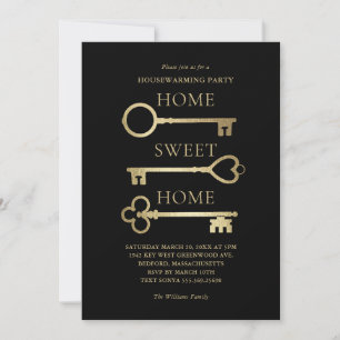 Invitación de inauguración de casa Home Sweet Home