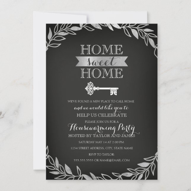 Invitación de inauguración de Garden Key Silver Ch (Anverso)