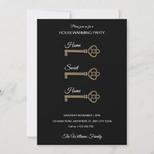 Invitación de inauguración de la casa con llave ma