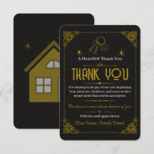 Invitación de inauguración de la Casa de Oro Negro