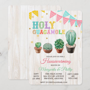 Invitación de inauguración de la casa del cactus H