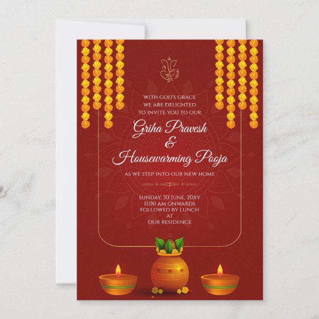 Invitación de inauguración de la casa digital indi (Anverso)