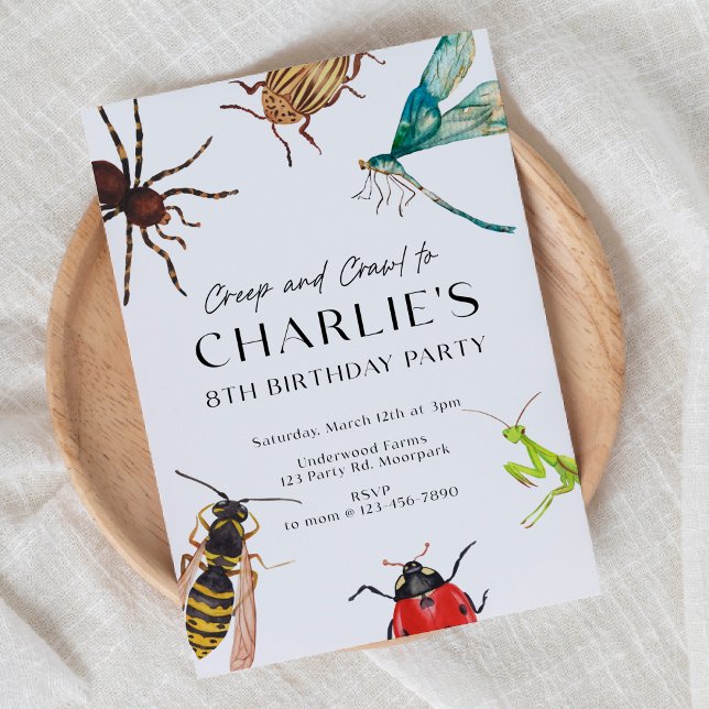 Invitación de insectos, Cumpleaños al aire libre,  (Subido por el creador)