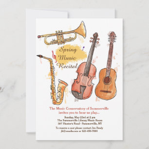 Invitación de Instrumentos de Cobre y Cuerda