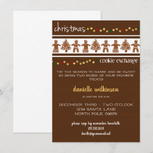 Invitación de intercambio de cookies a Navidades d