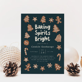 Invitación de intercambio de cookies de Fiesta de 