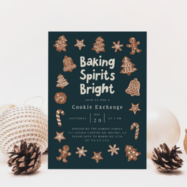 Invitación de intercambio de cookies de Fiesta de  (Subido por el creador)