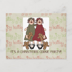 invitación de intercambio de cookies de los navida