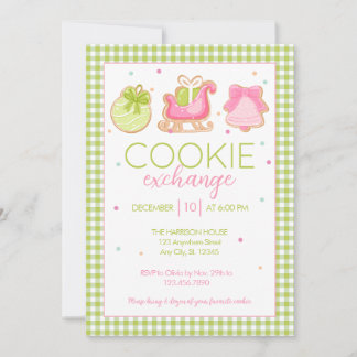Invitación de intercambio de cookies de los Navida