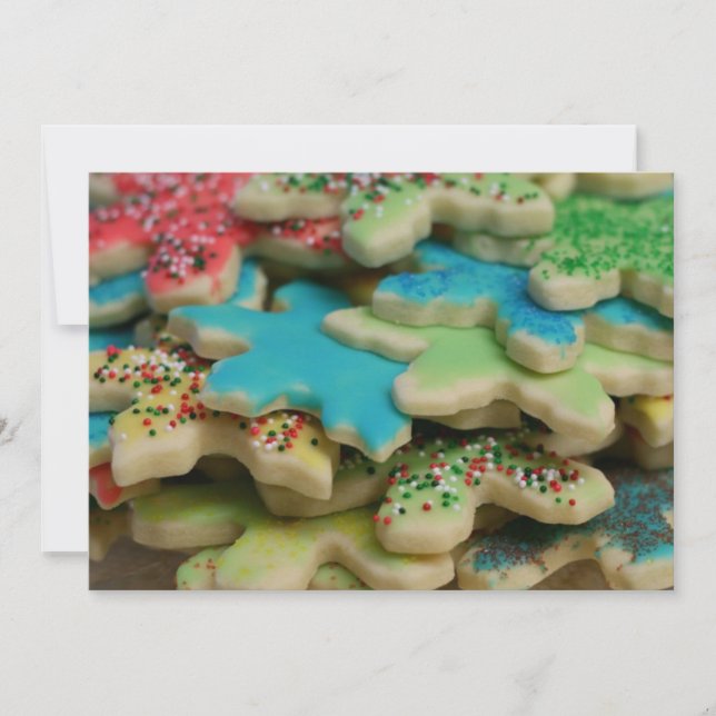 Invitación de intercambio de cookies de vacaciones (Anverso)