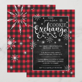 Invitación de intercambio de cookies de vacaciones