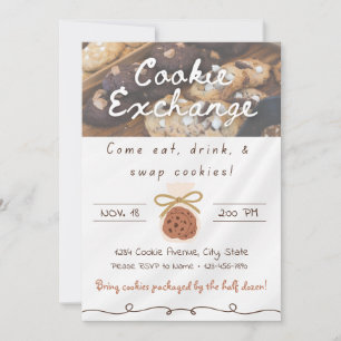 Invitación de intercambio de galletas
