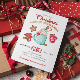 Invitación de Intercambio de Galletas de Navidad