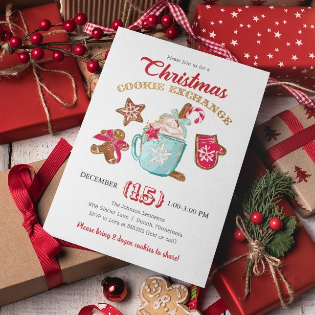 Invitación de Intercambio de Galletas de Navidad (Subido por el creador)
