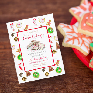 Invitación de Intercambio de Galletas de Navidad c