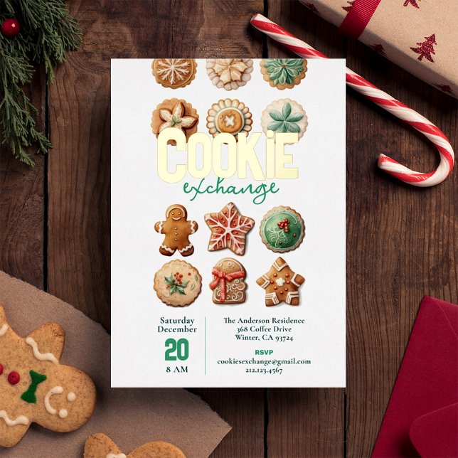 Invitación de intercambio de galletas de Navidad c (Subido por el creador)