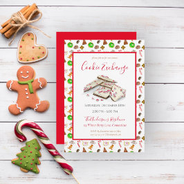 Invitación de Intercambio de Galletas de Navidad c