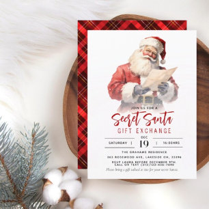 Invitación de Intercambio de Regalos de Navidad de