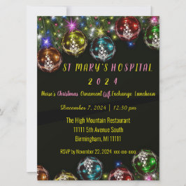 Invitación de intercambio de regalos de navidades