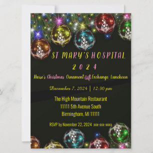 Invitación de intercambio de regalos de navidades