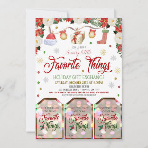 Invitación de intercambio de regalos para navidade
