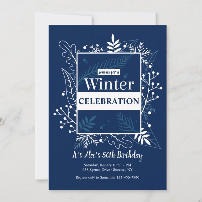 Invitación de Invierno (Anverso)