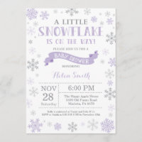 Invitación de invierno a Baby Shower Accidente de 