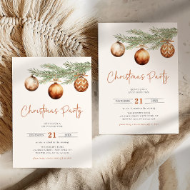 Invitación de invierno a Boho Holiday Party