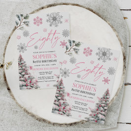 Invitación de invierno a los 80 años, invierno ros