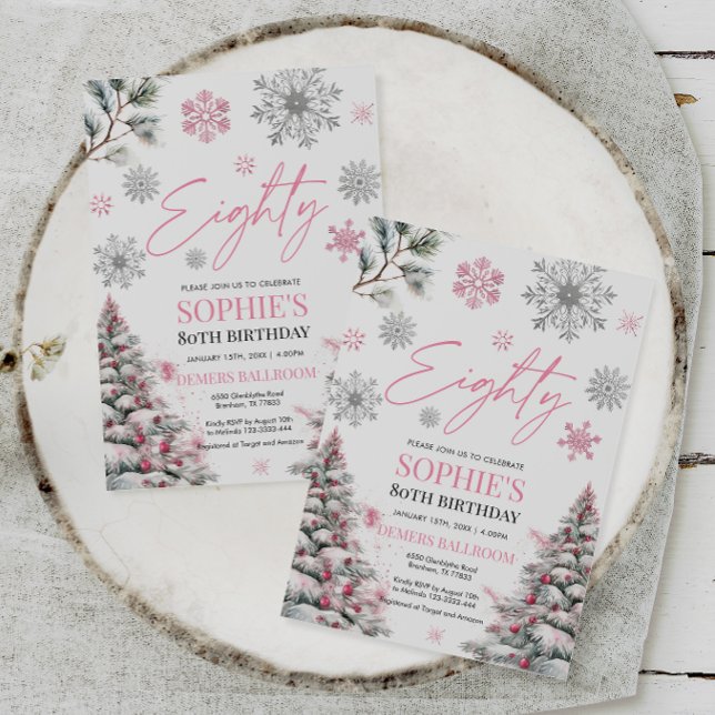Invitación de invierno a los 80 años, invierno ros (Subido por el creador)