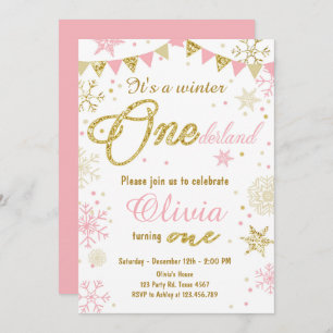 Invitación de invierno al cumpleaños de Omniéderla