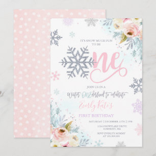 Invitación de invierno de un país al cumpleaños co