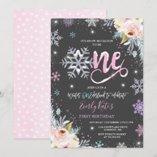Invitación de invierno de un país al cumpleaños co
