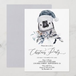 Invitación de invierno Fiesta de Navidades de ping