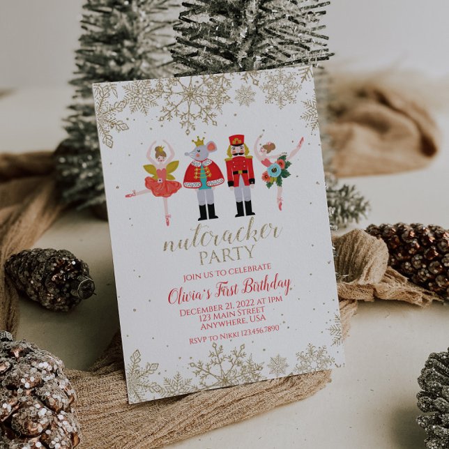 Invitación de invierno nutcracker al cumpleaños ro (Subido por el creador)