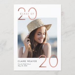 Invitación de invitación a graduación de año de ma